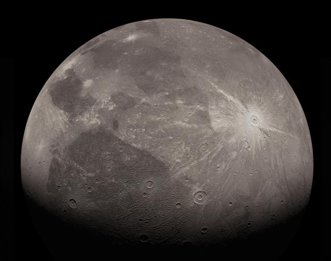 Ganymed, aufgenommen von Juno
